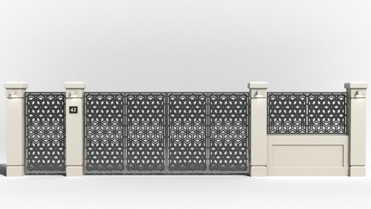 Panou poarta si gard metalic - Hiper cub