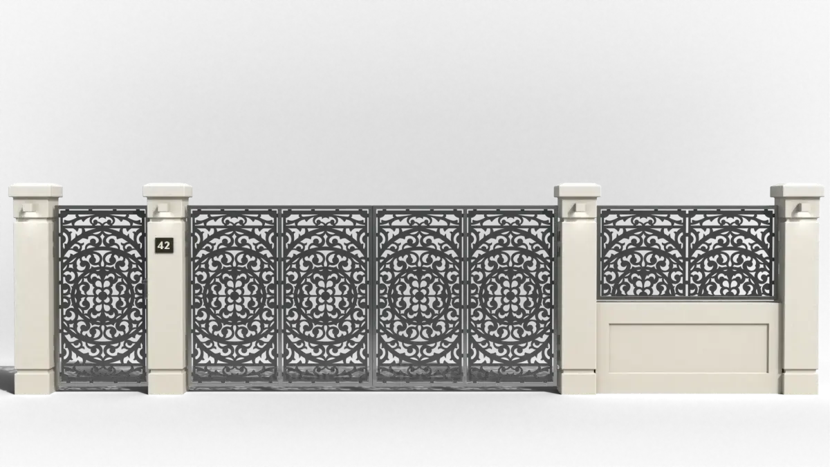 Panou poarta si gard metalic - Taj mahal