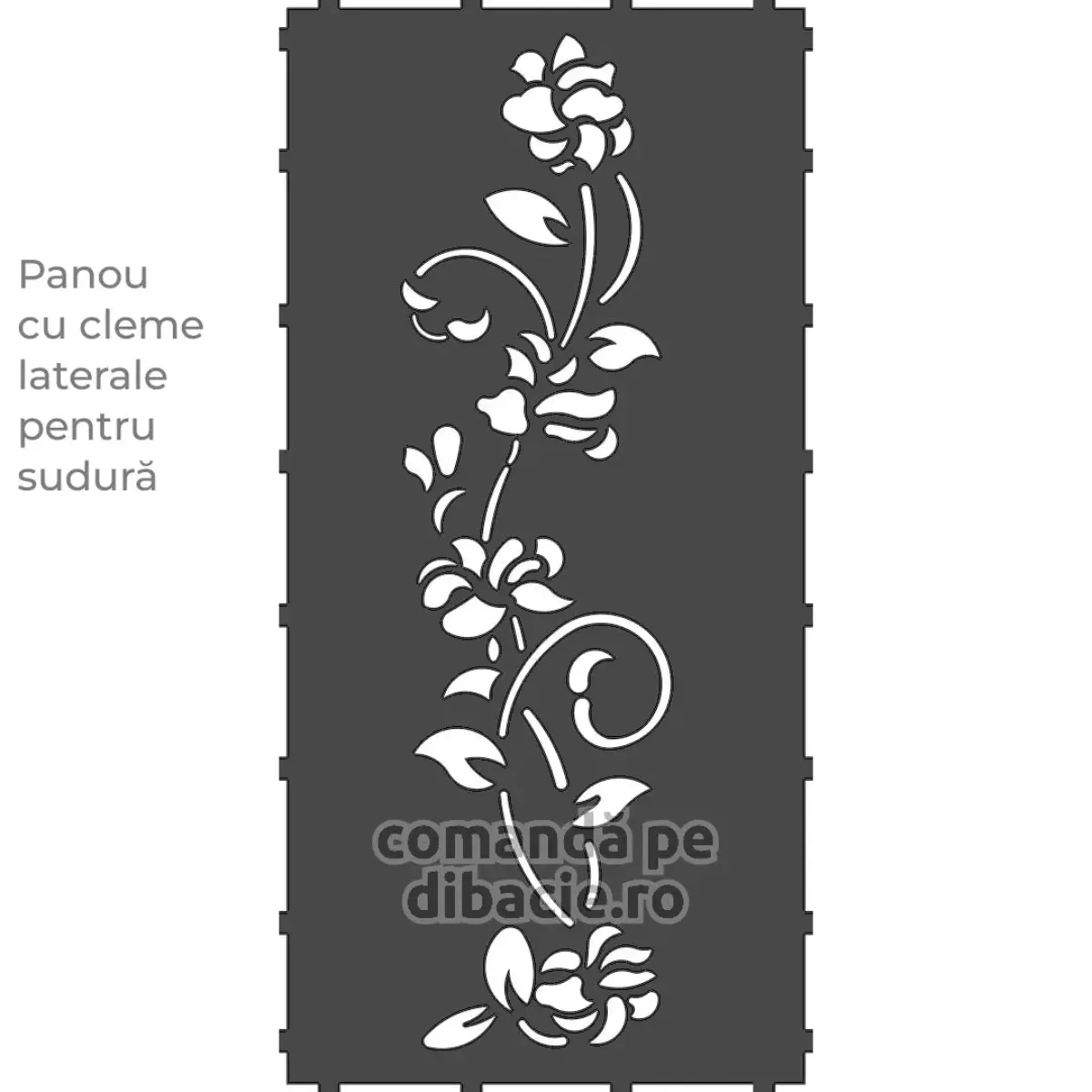 Panou poarta si gard metalic - Orhidee