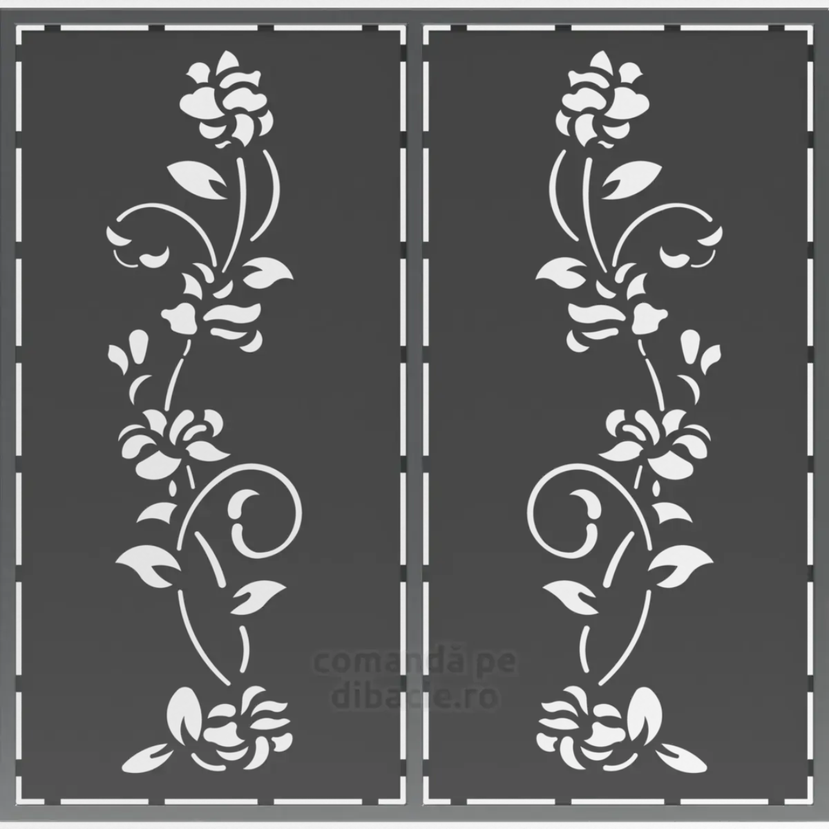 Panou poarta si gard metalic - Orhidee