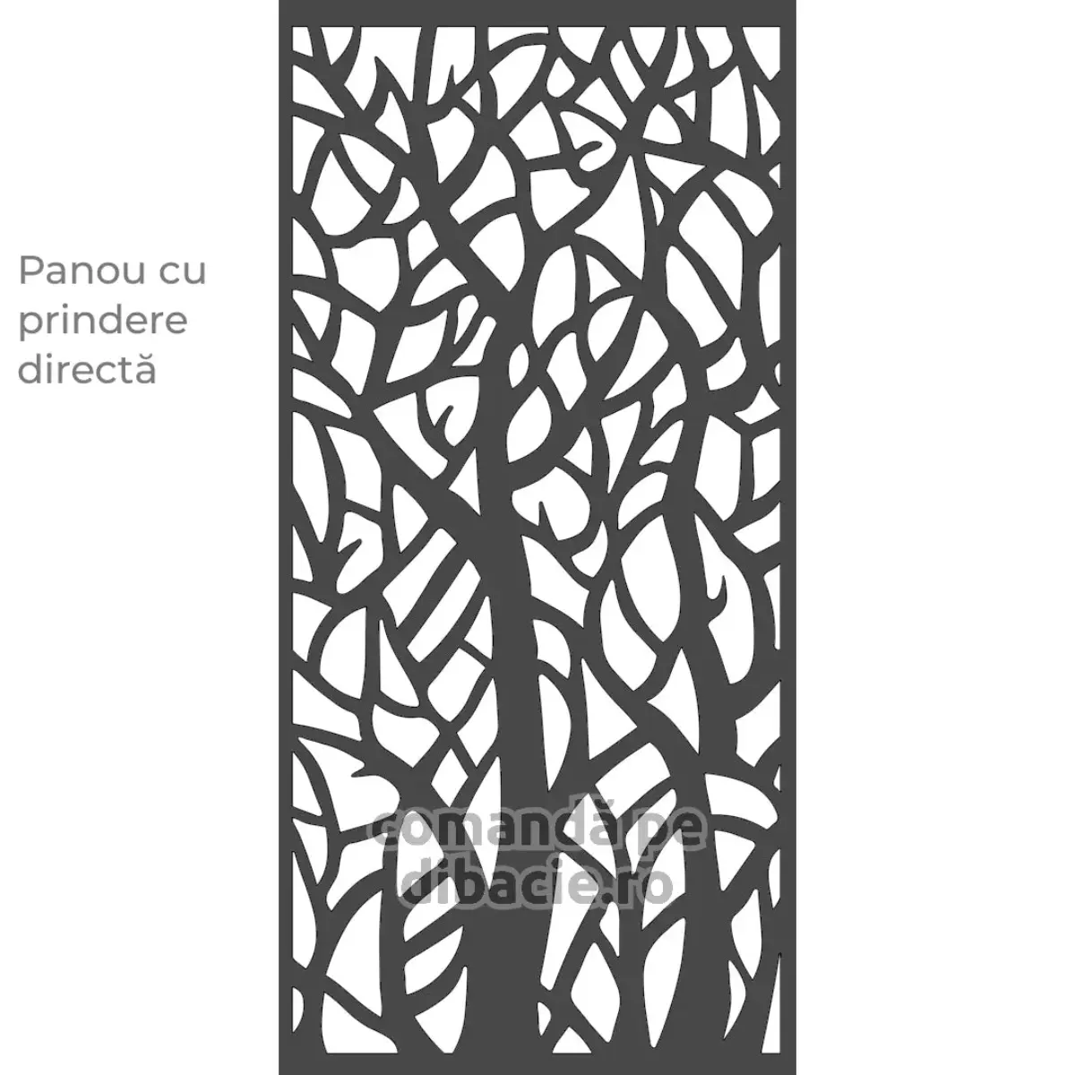 Panou poarta si gard metalic - Inima padurii