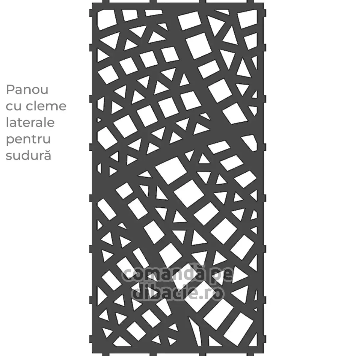 Panou poarta si gard metalic - Motiv african