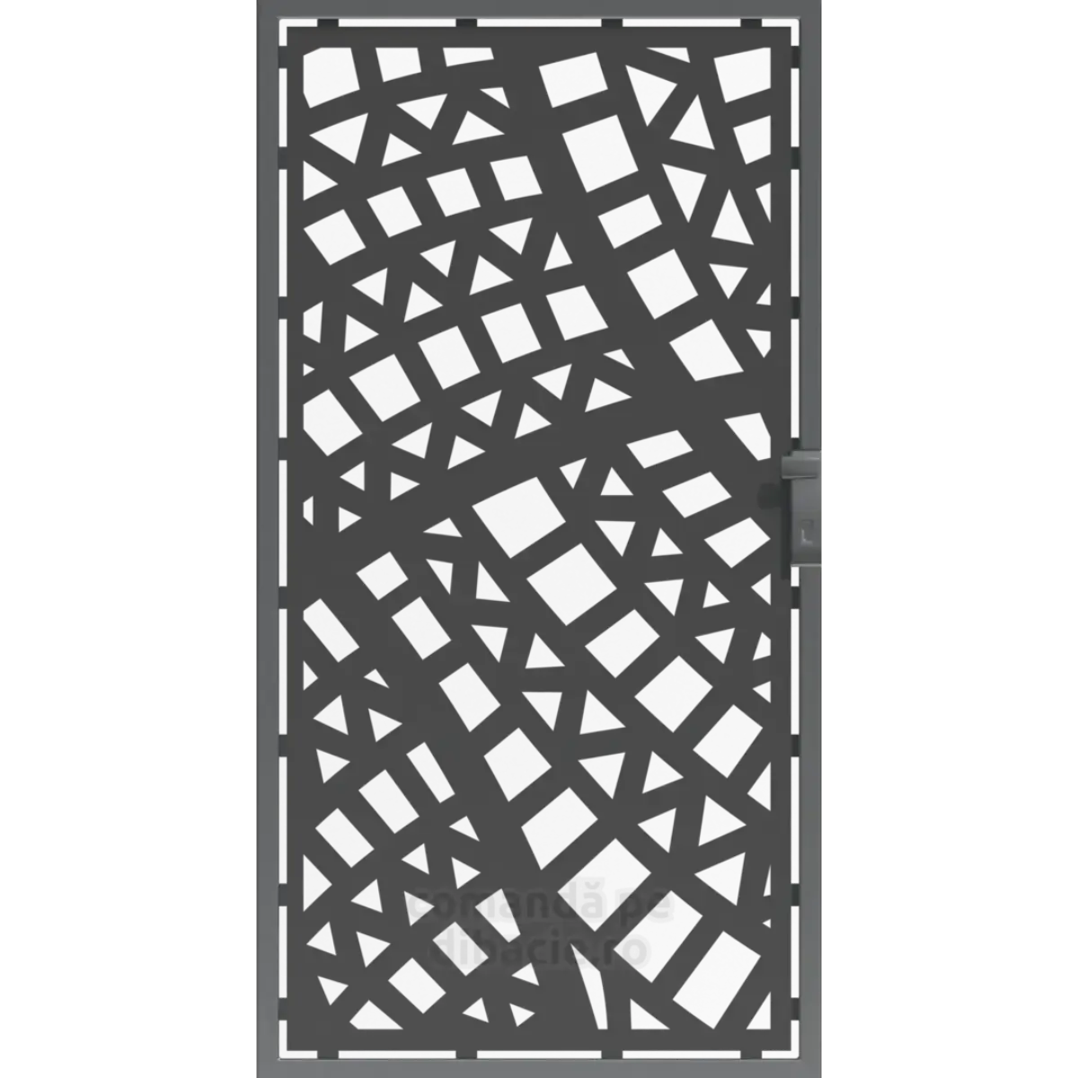 Panou poarta si gard metalic - Motiv african