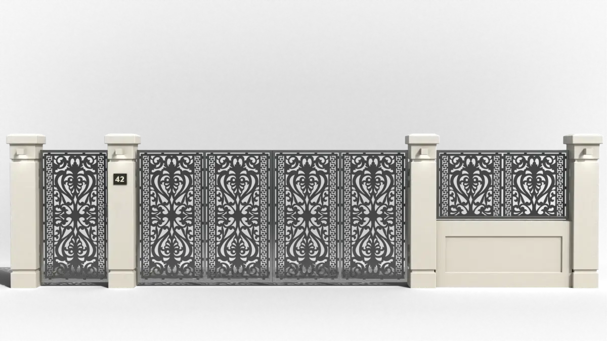 Panou poarta si gard metalic - Bizant