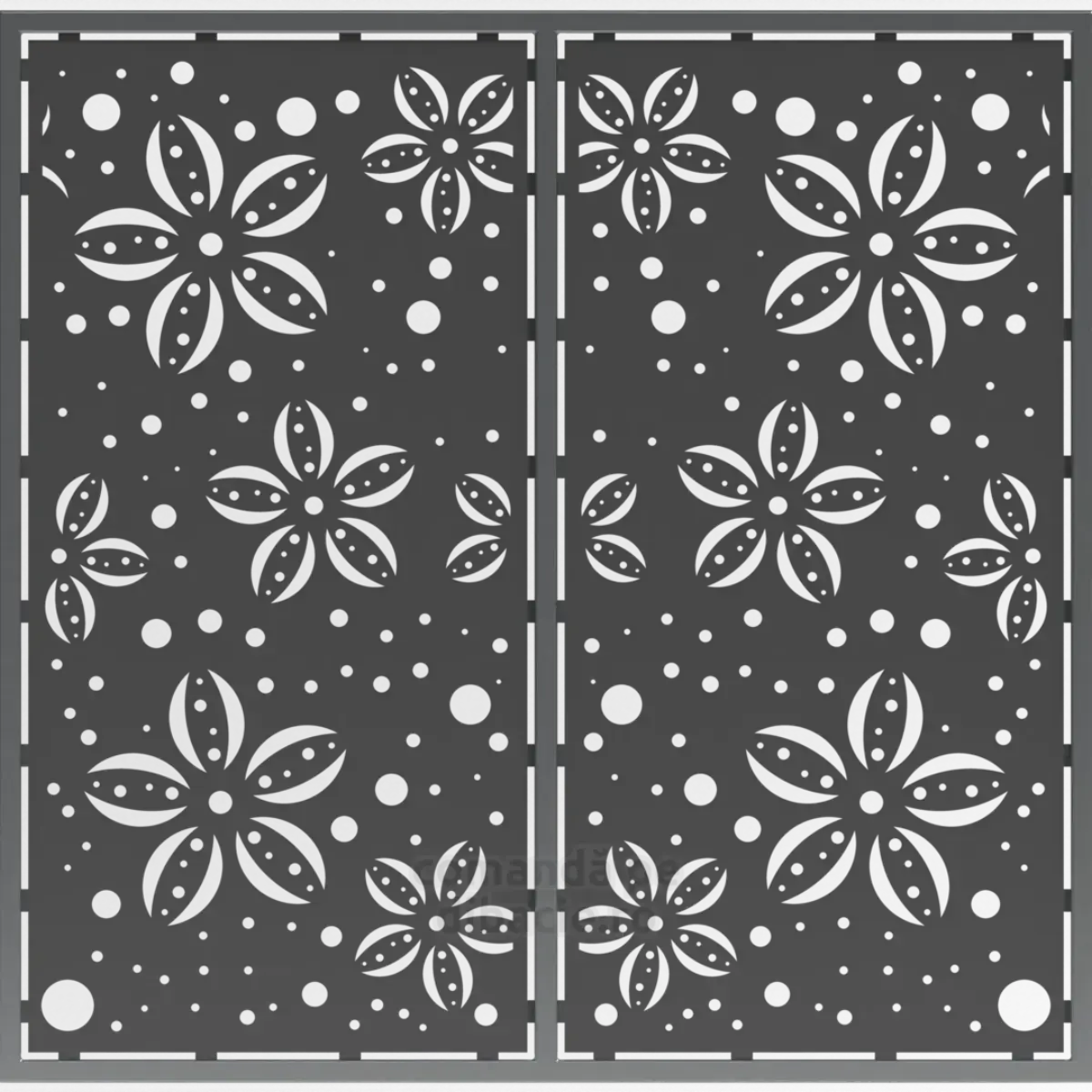 Panou poarta si gard metalic - Frangipani