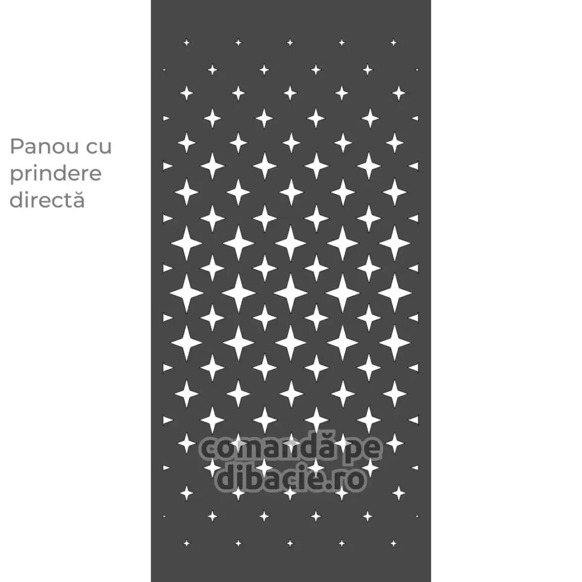 Panou poarta si gard metalic - Stelute