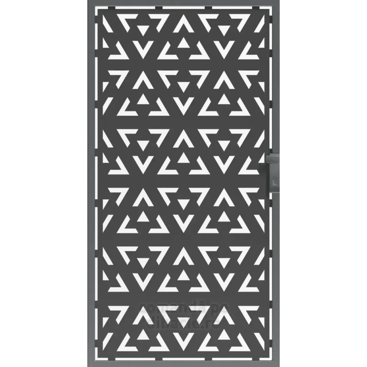 Panou poarta si gard metalic - Triunghiuri