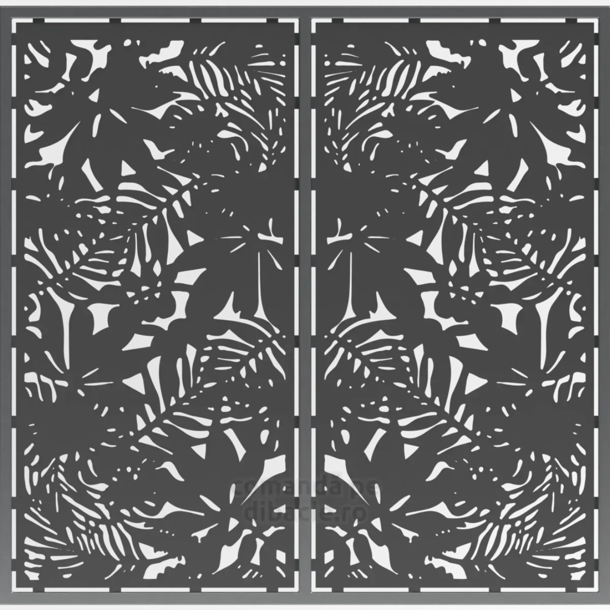 Panou poarta si gard metalic - Gradina botanica