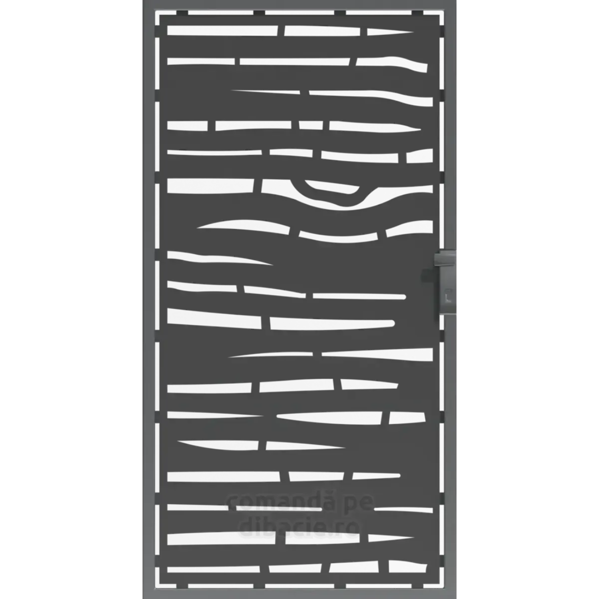 Panou poarta si gard metalic - Bete de bambus