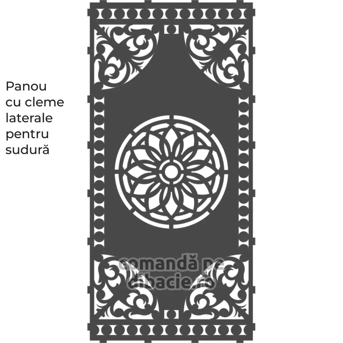 Panou poarta si gard metalic - Mandala