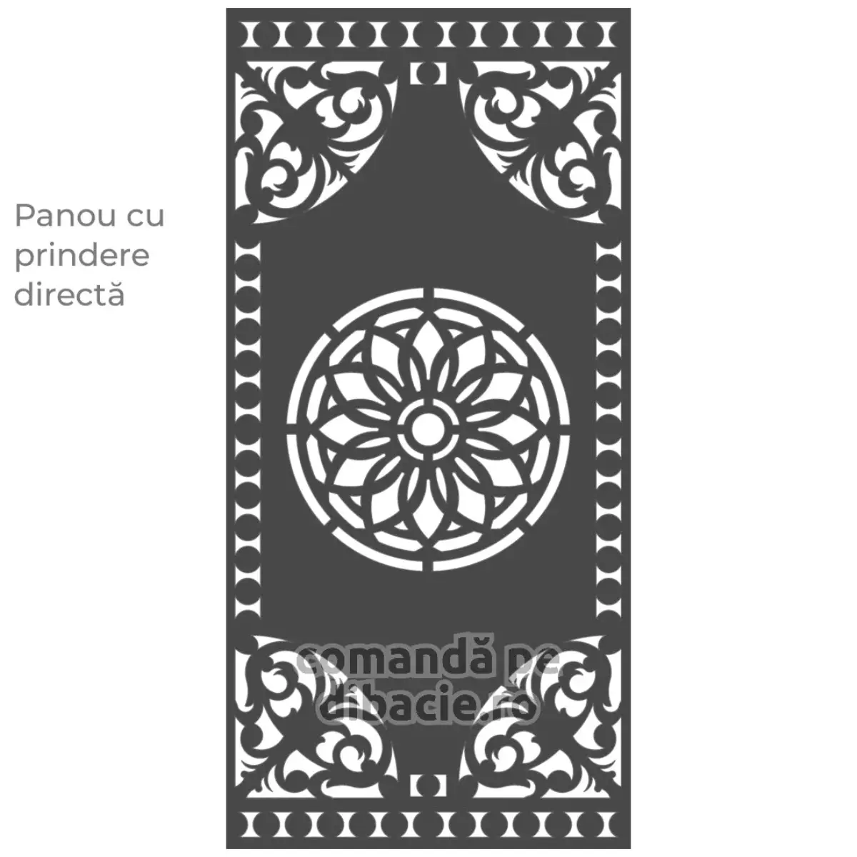 Panou poarta si gard metalic - Mandala