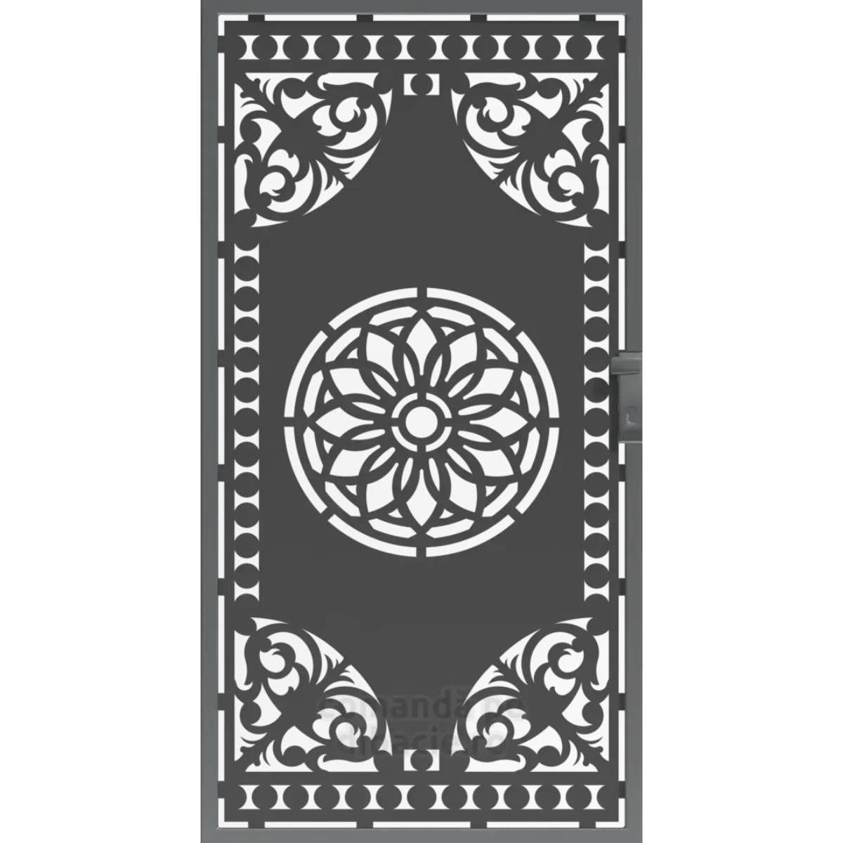 Panou poarta si gard metalic - Mandala