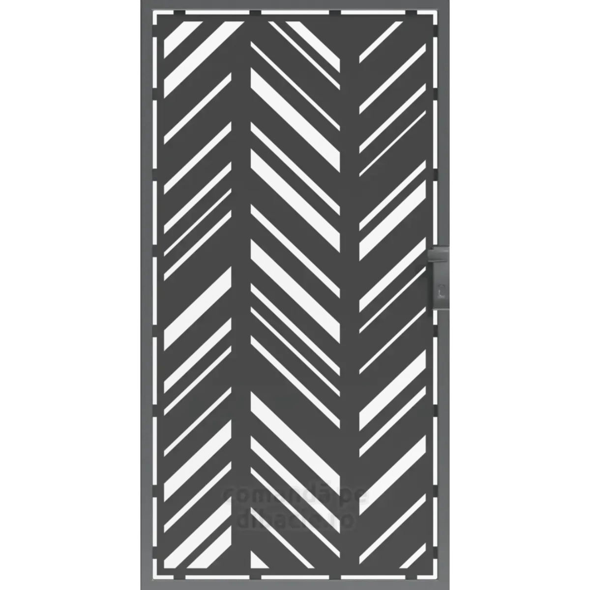 Panou poarta si gard metalic - Ace de brad