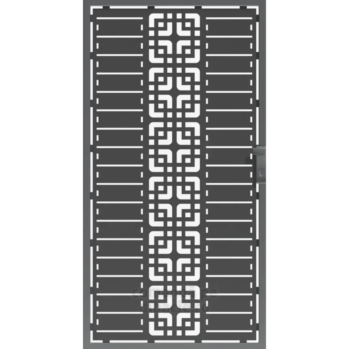 Panou poarta si gard metalic - Motiv oltenesc