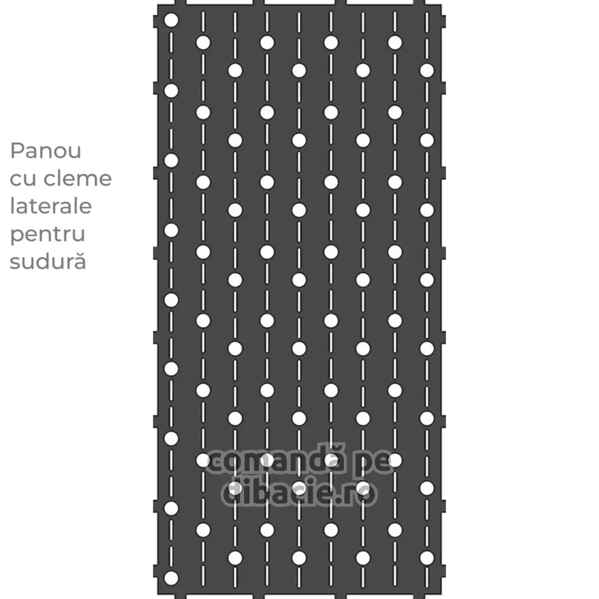 Panou poarta si gard metalic - Sirag de lumini