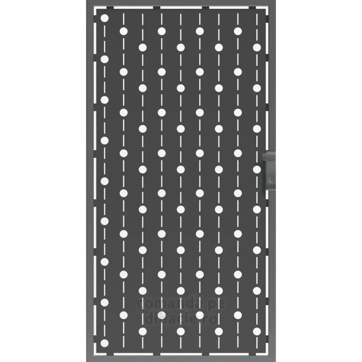 Panou poarta si gard metalic - Sirag de lumini