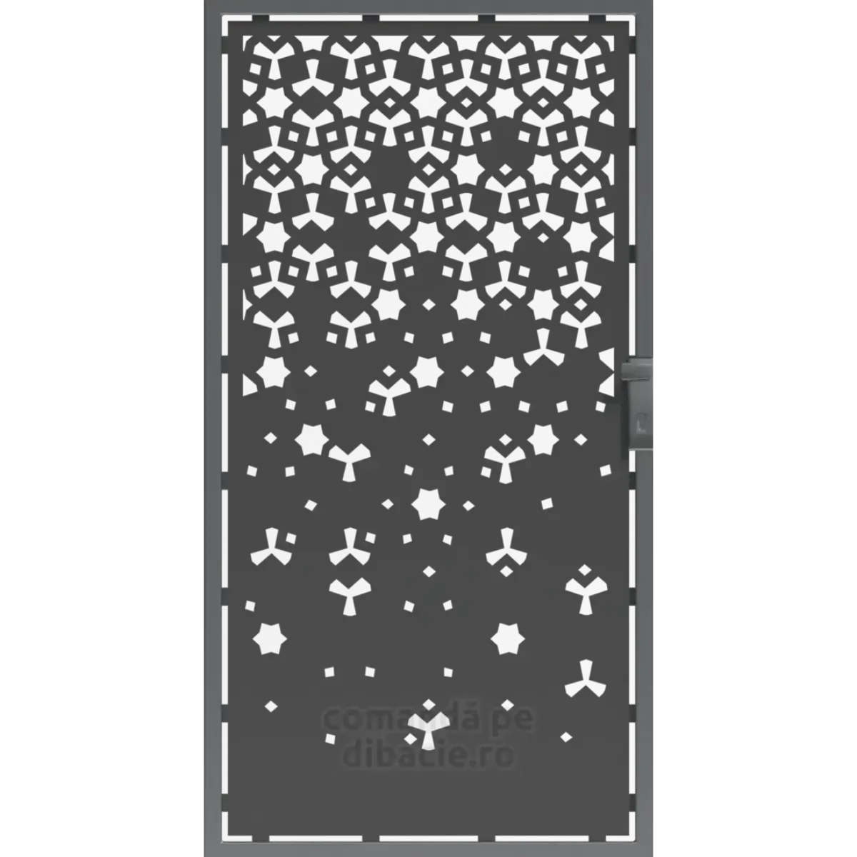 Panou poarta si gard metalic - Trifoi in spatiu