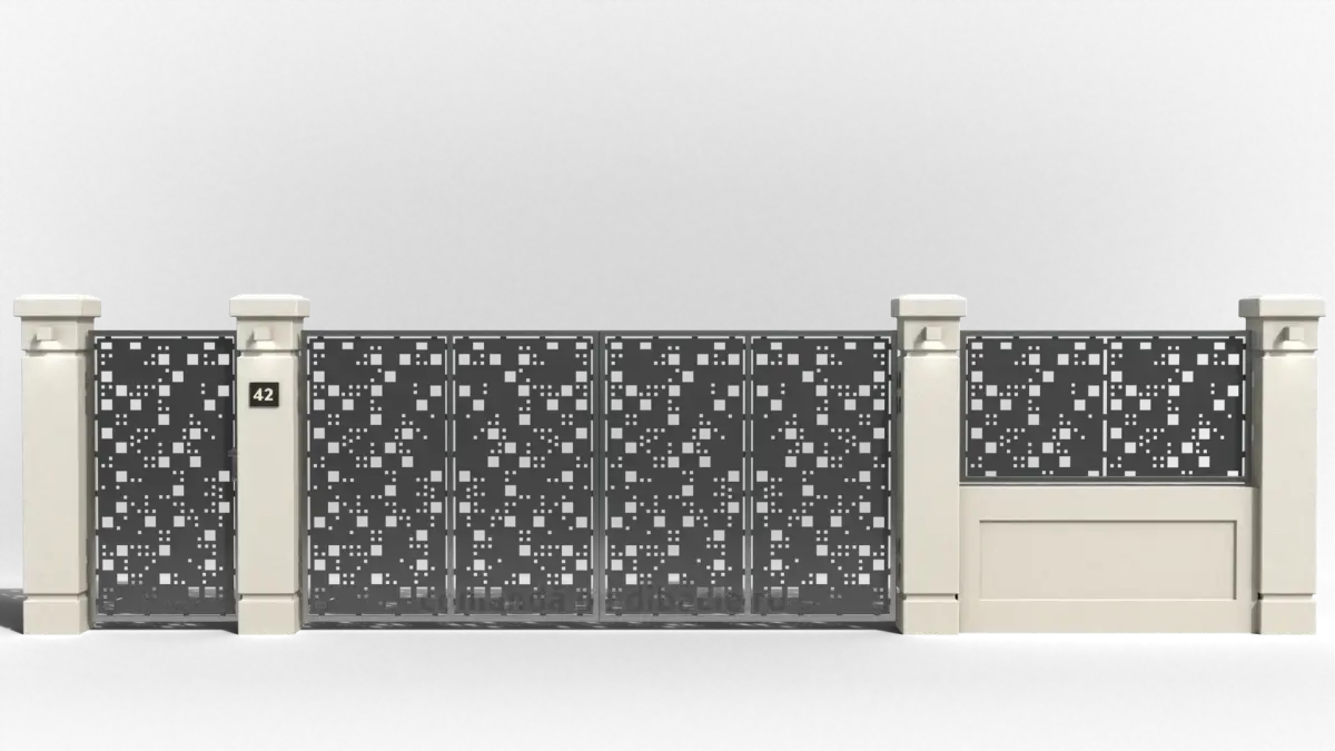 Panou poarta si gard metalic - Digital