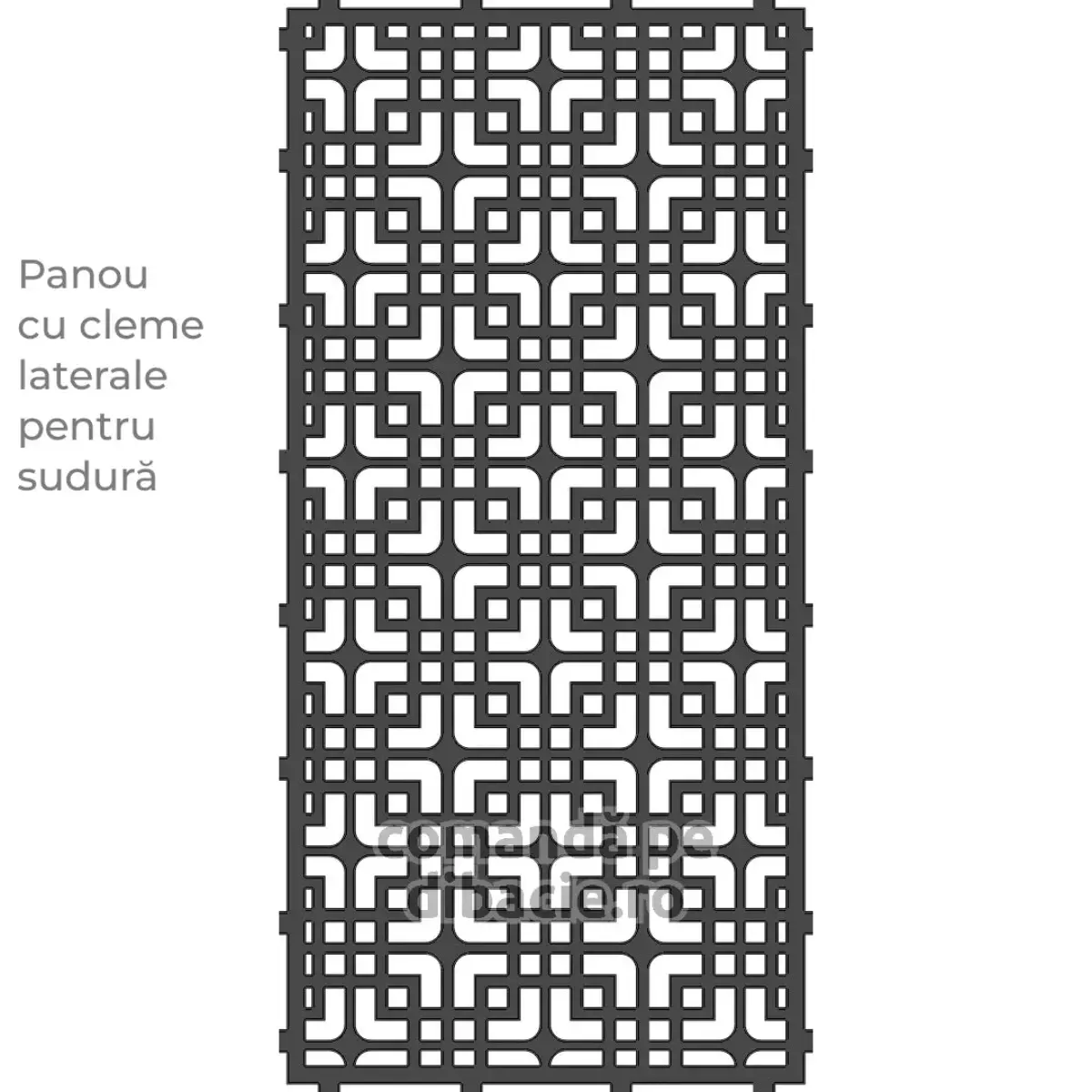 Panou poarta si gard metalic - Suma patratelor