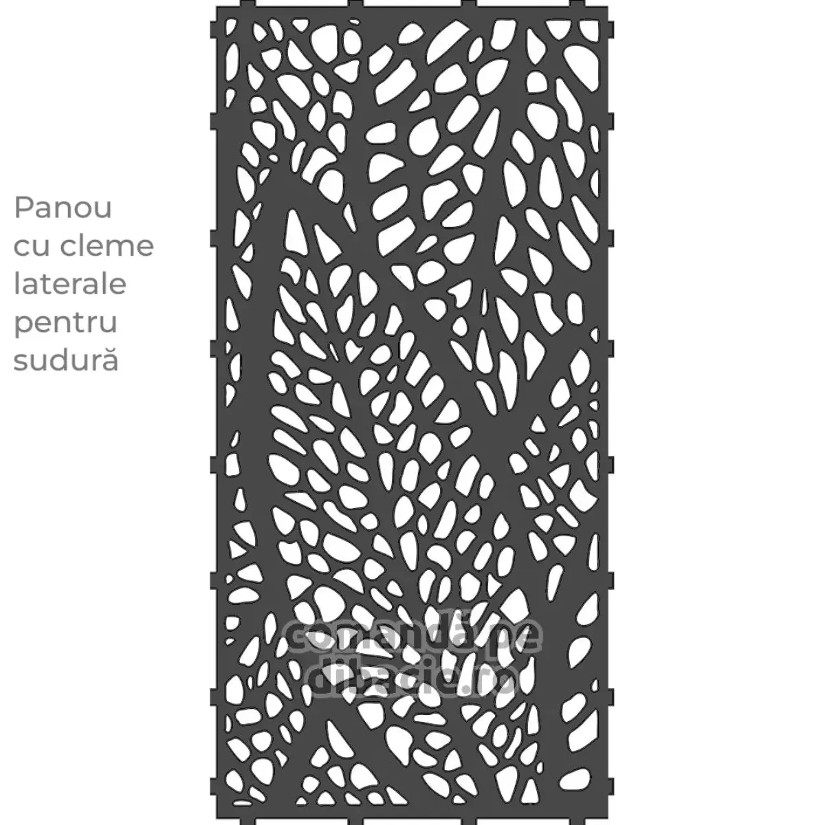 Panou poarta si gard metalic - Frunze de tutun