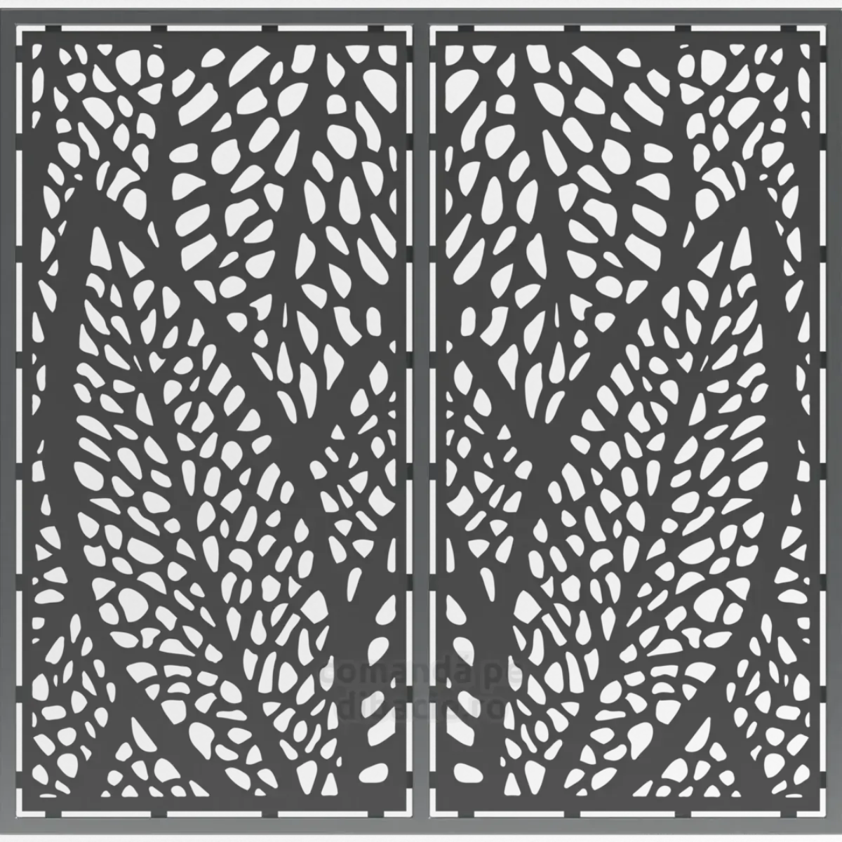 Panou poarta si gard metalic - Frunze de tutun