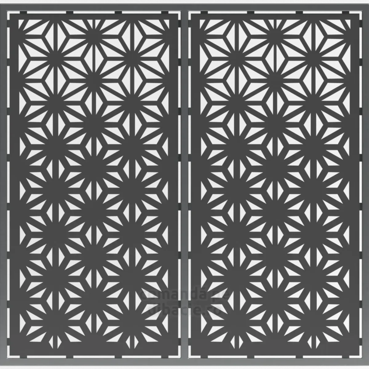 Panou poarta si gard metalic - Floarea dovlecelului