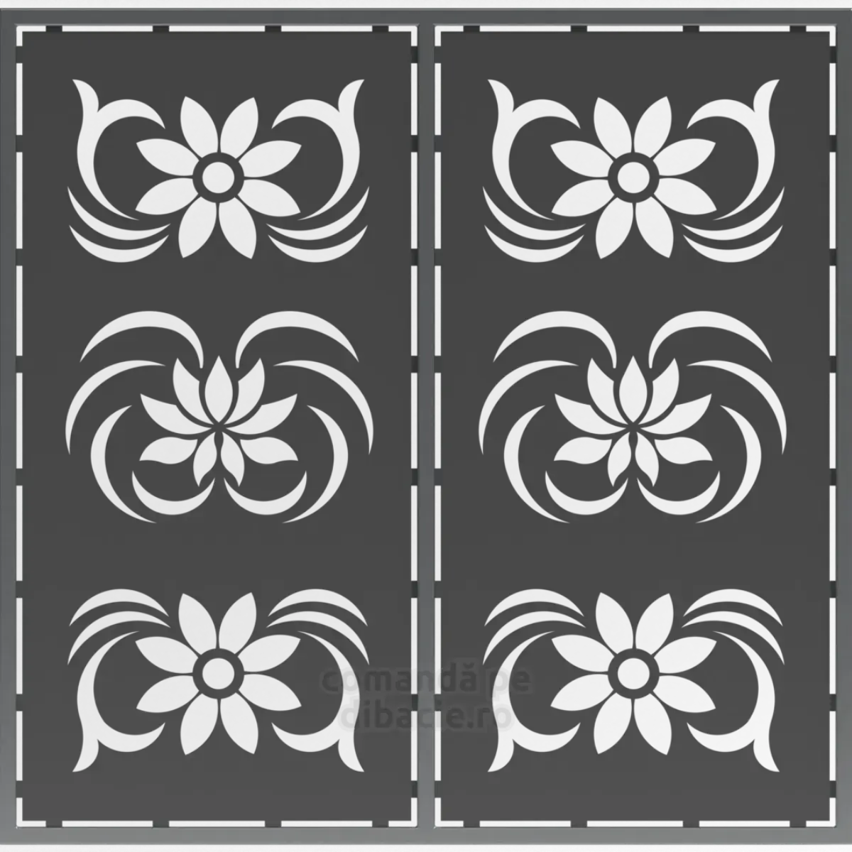 Panou poarta si gard metalic - Lotusi