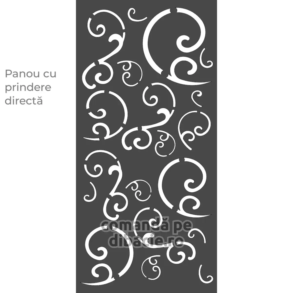 Panou poarta si gard metalic - Flori de mazare