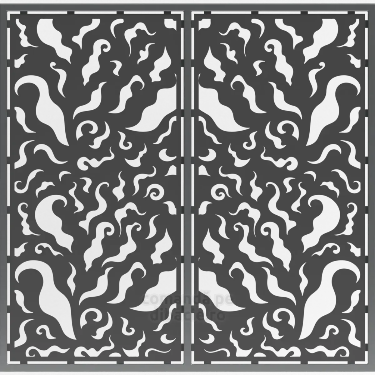 Panou poarta si gard metalic - Monstera