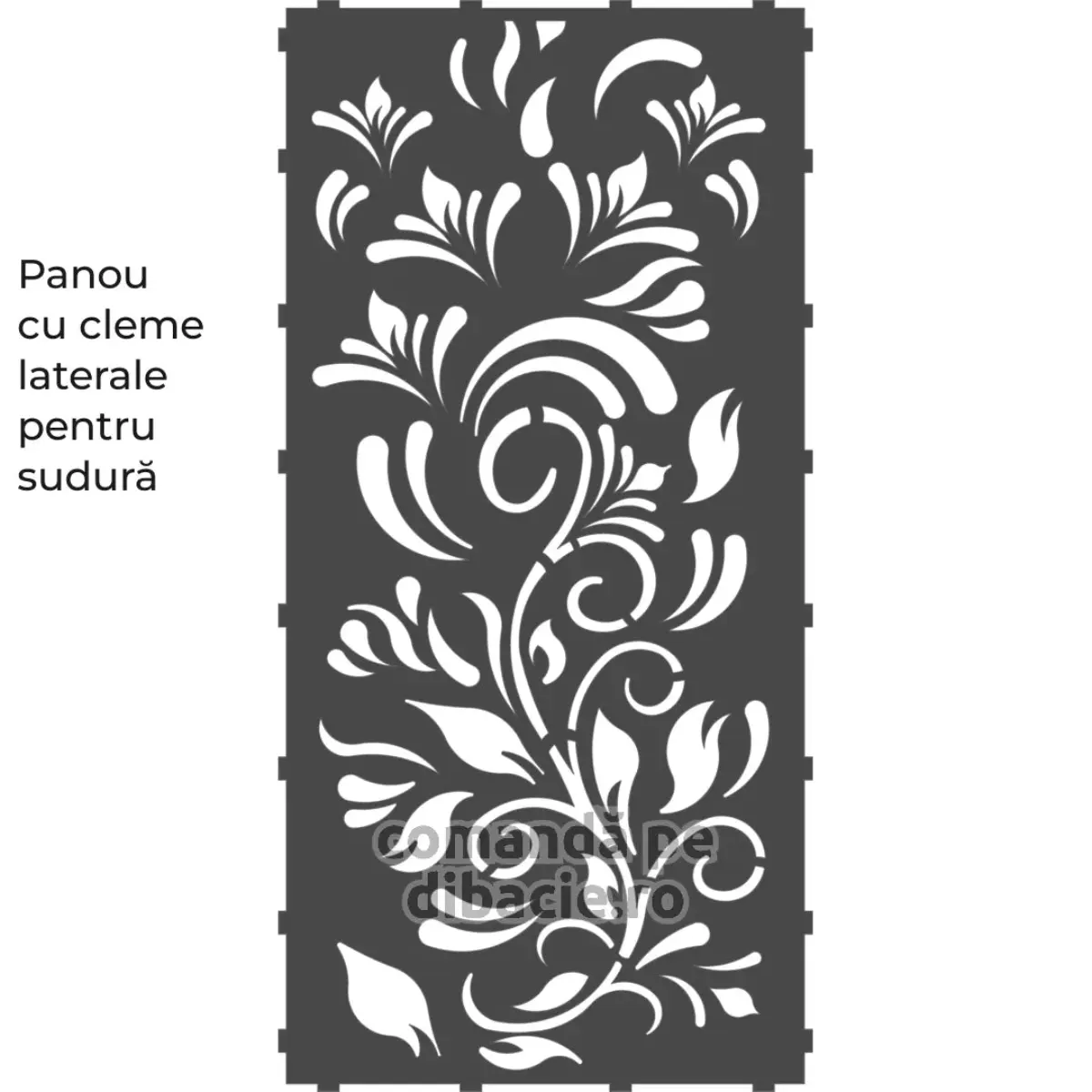 Panou poarta si gard metalic - Crini