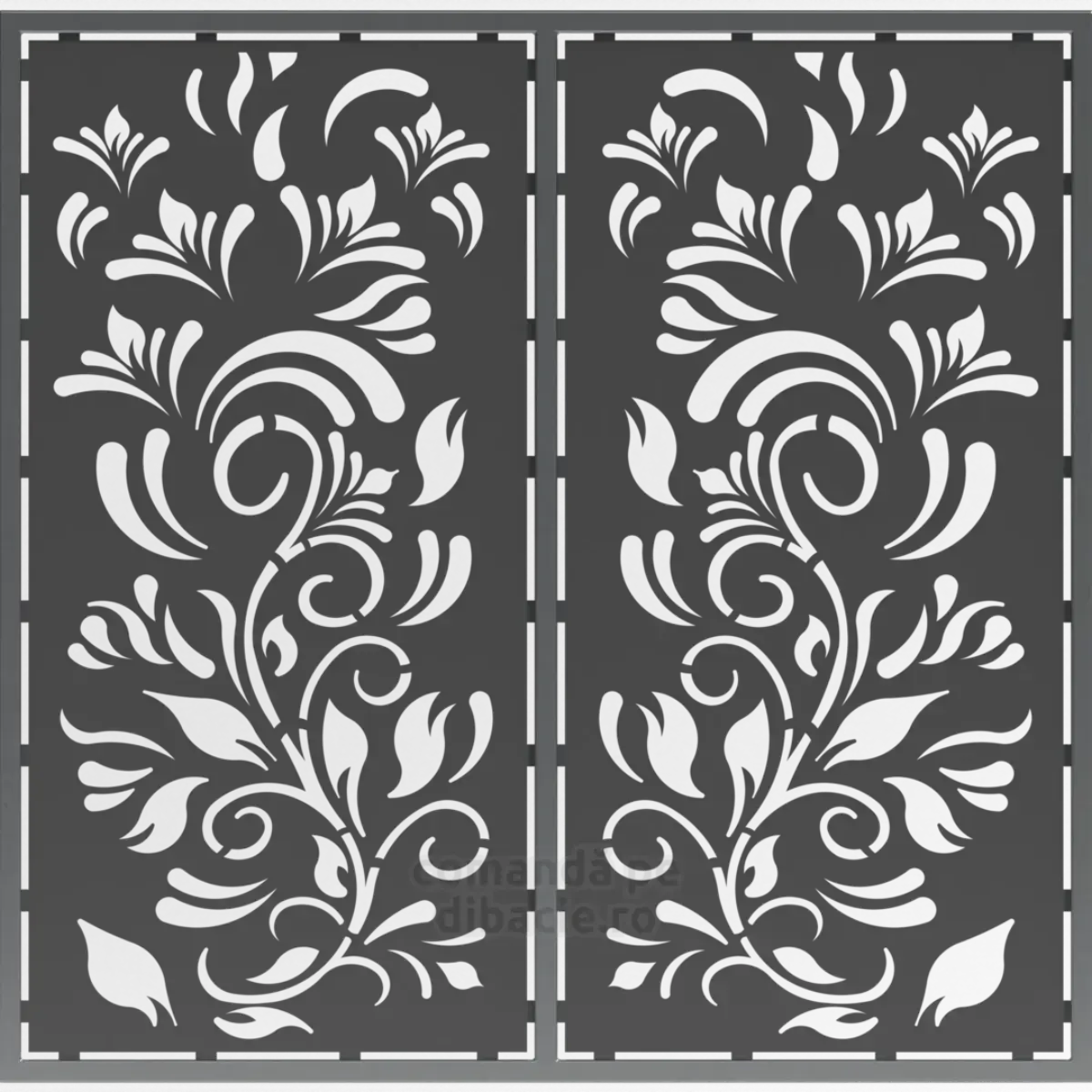 Panou poarta si gard metalic - Crini