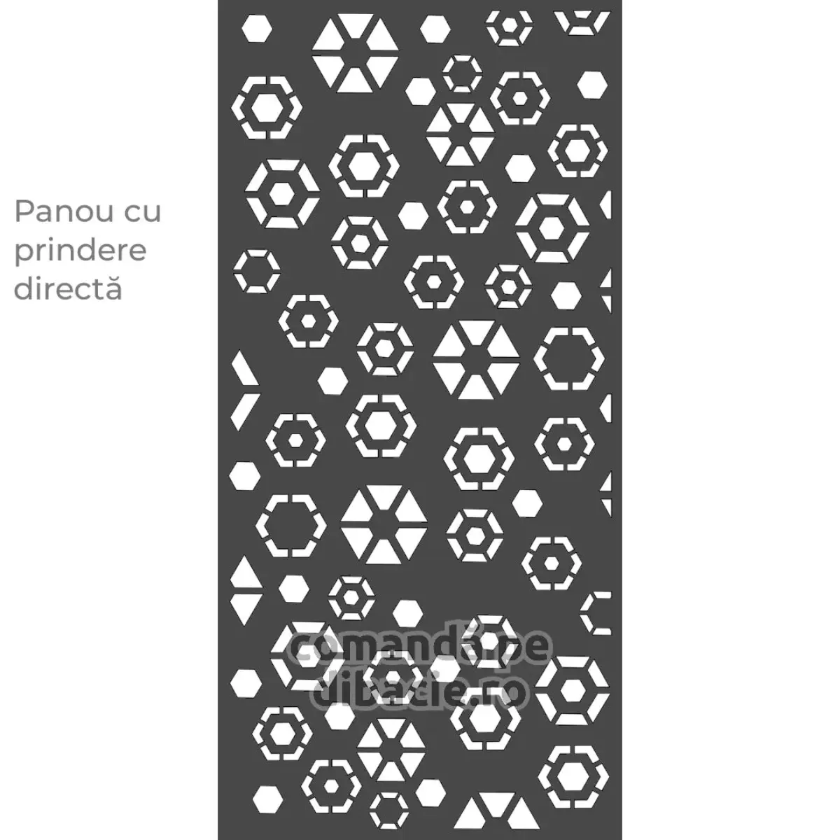 Panou poarta si gard metalic - Fulgi de gheata