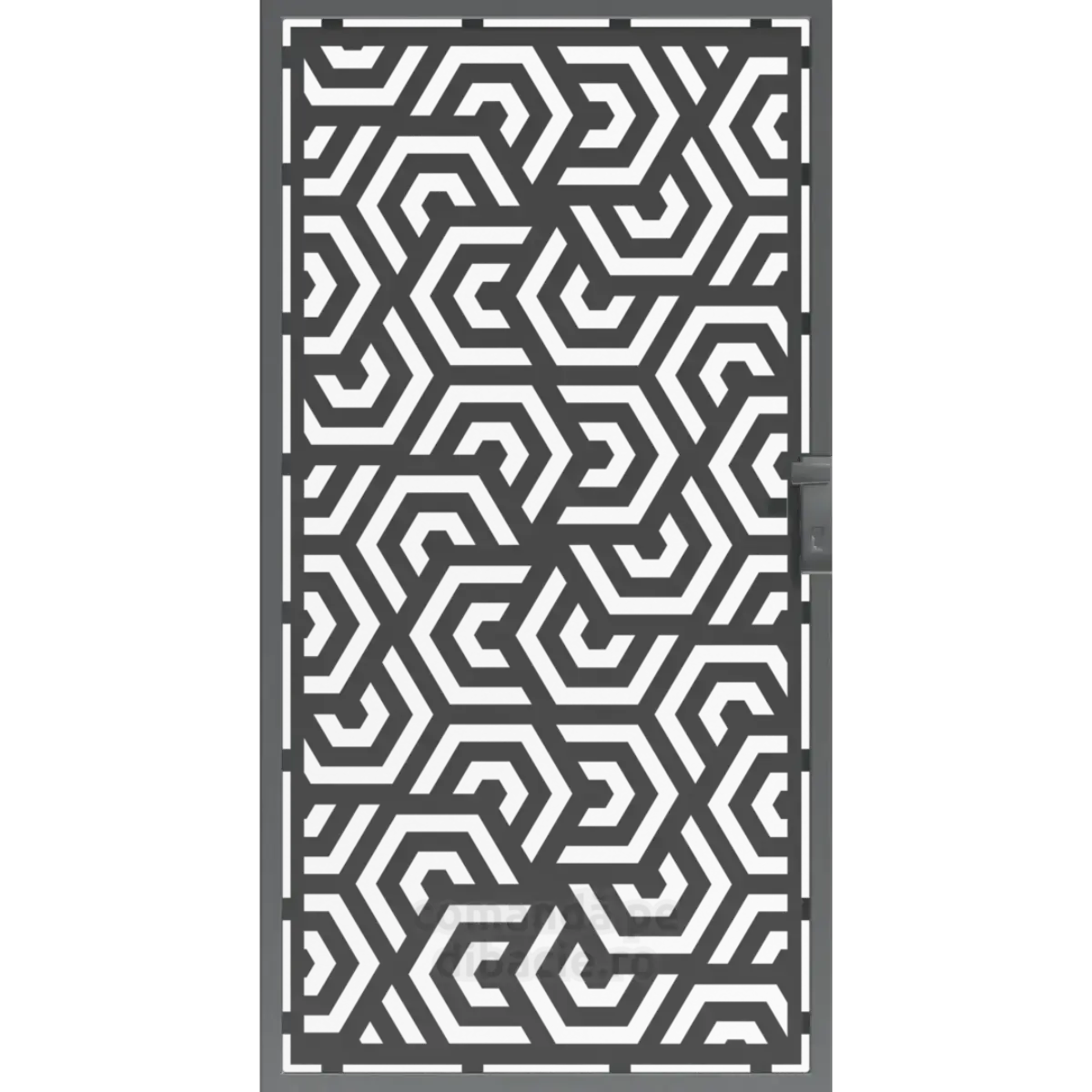 Panou poarta si gard metalic - Hexagon