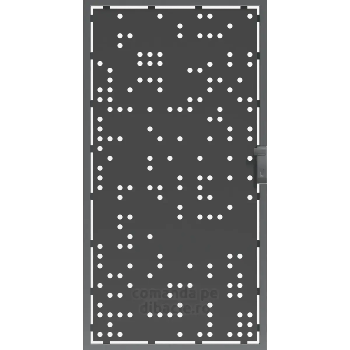 Panou poarta si gard metalic - Braille