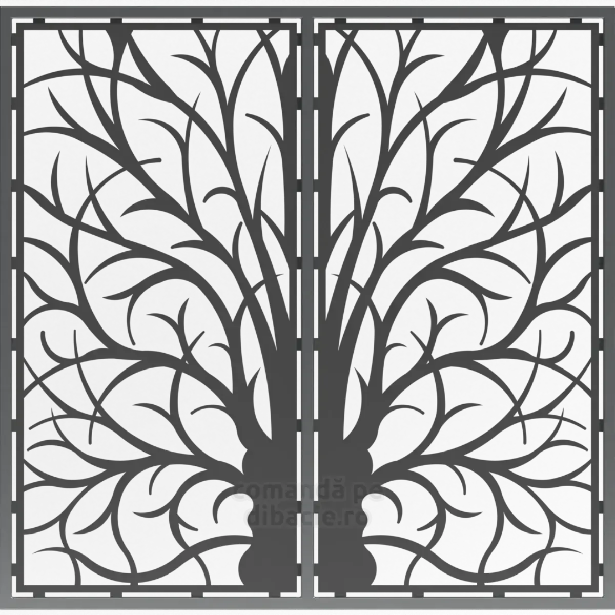 Panou poarta si gard metalic - Toamna cu spini