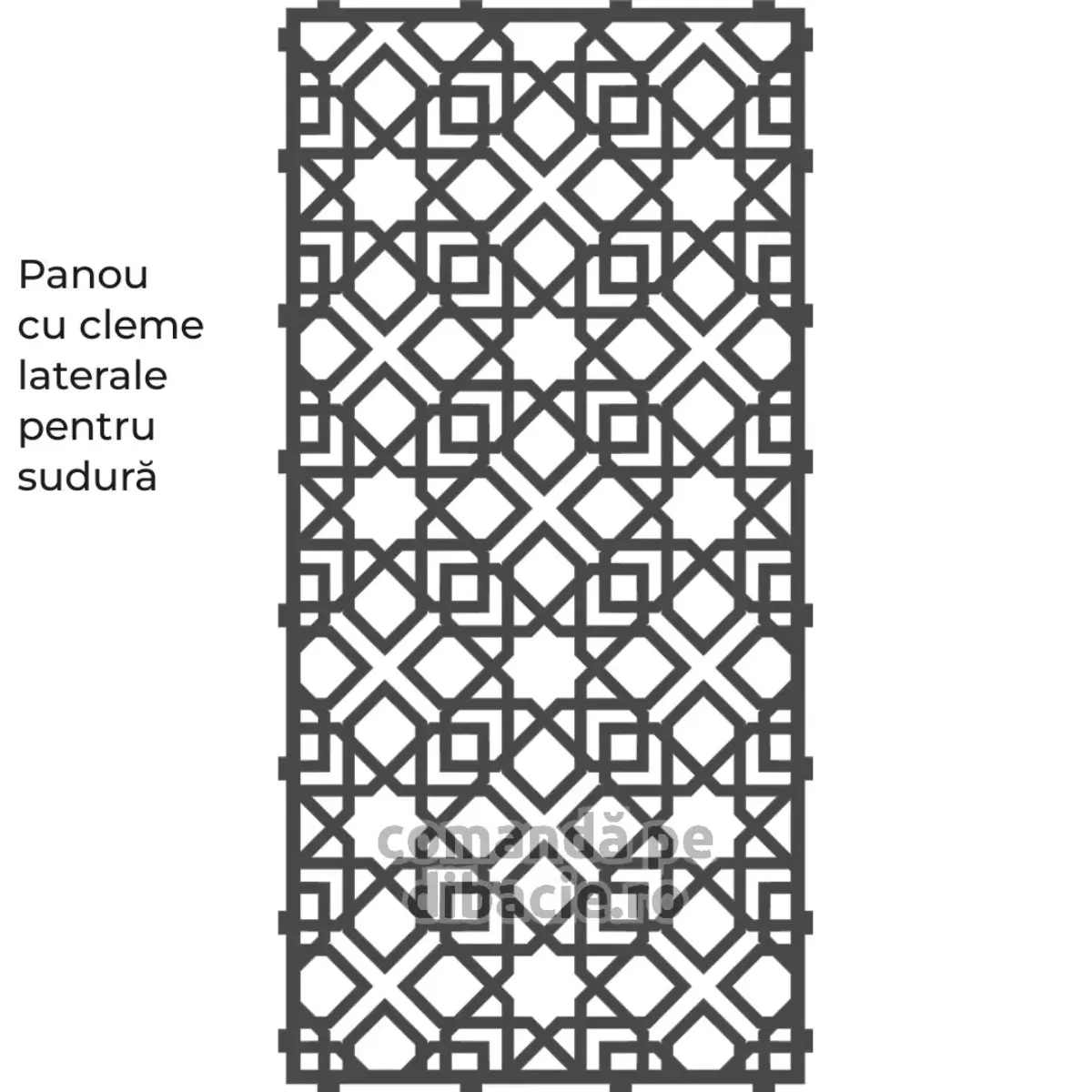 Panou poarta si gard metalic - Geometrie