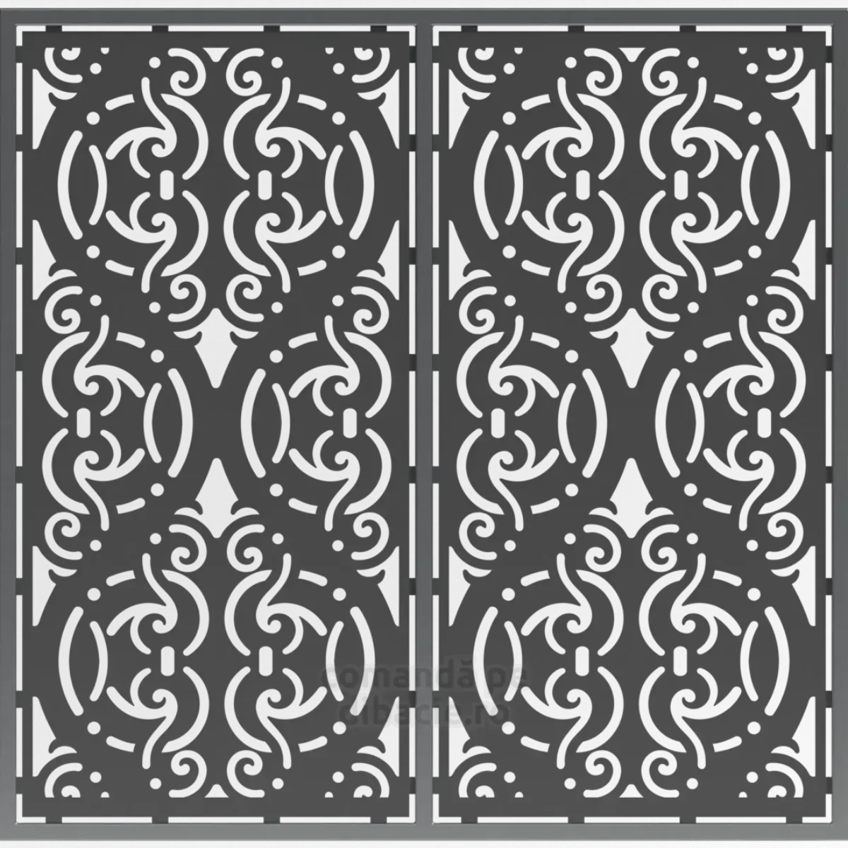 Panou poarta si gard metalic - Damasc