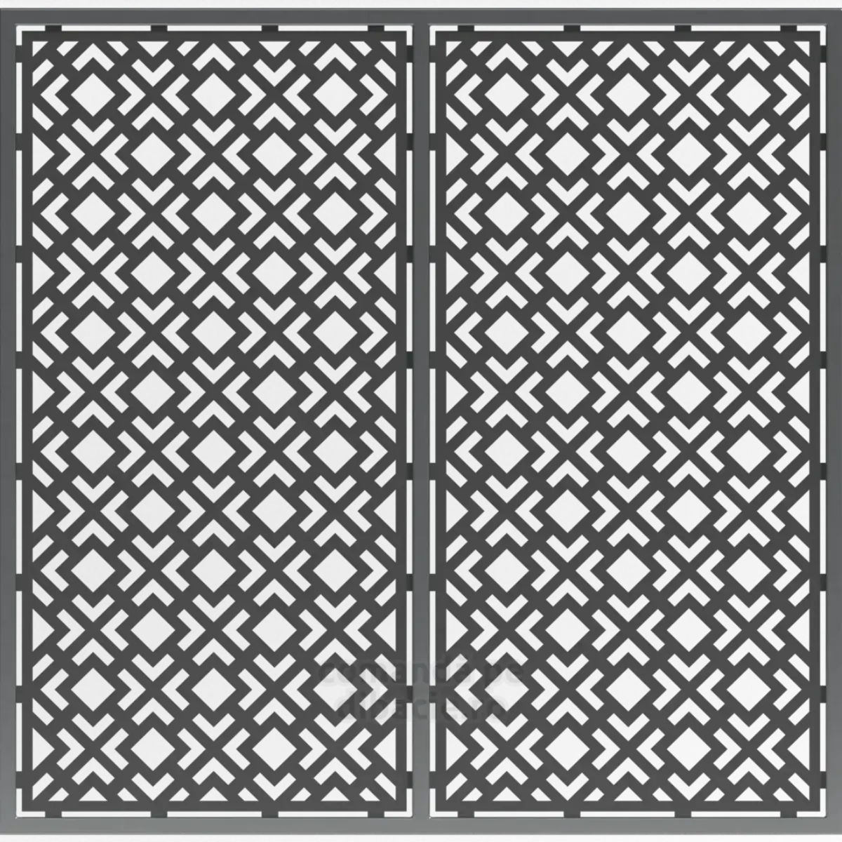 Panou poarta si gard metalic - Romburi