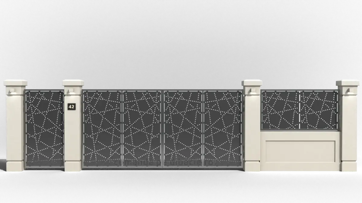 Panou poarta si gard metalic - Raze