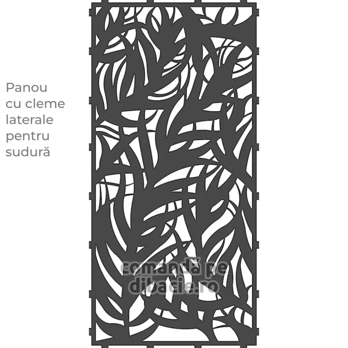 Panou poarta si gard metalic - Trestie ondulata