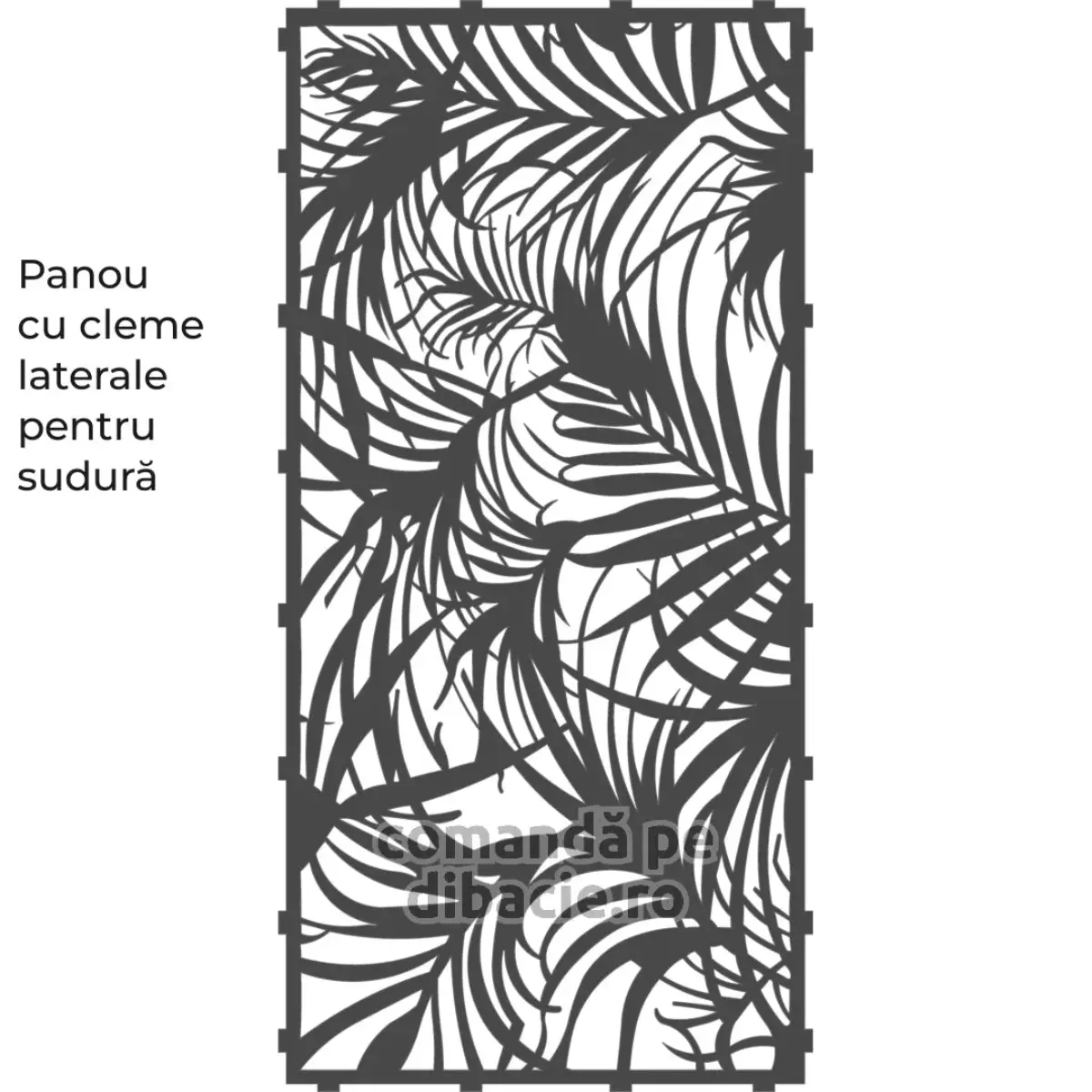 Panou poarta si gard metalic - Padurea de ferigi