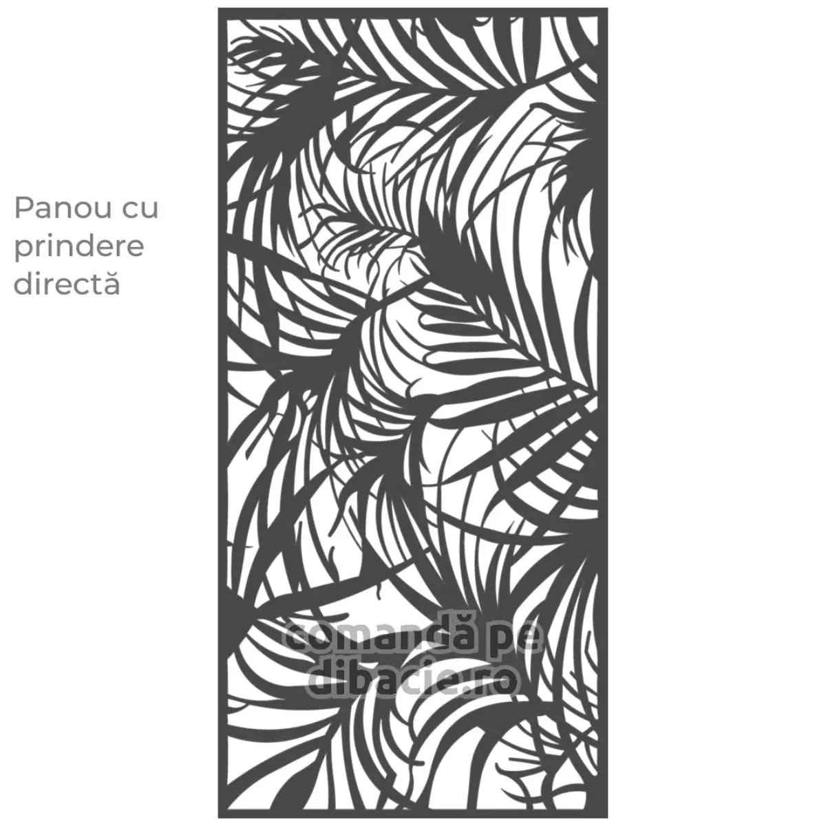 Panou poarta si gard metalic - Padurea de ferigi