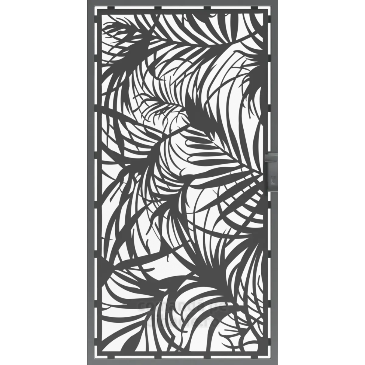 Panou poarta si gard metalic - Padurea de ferigi