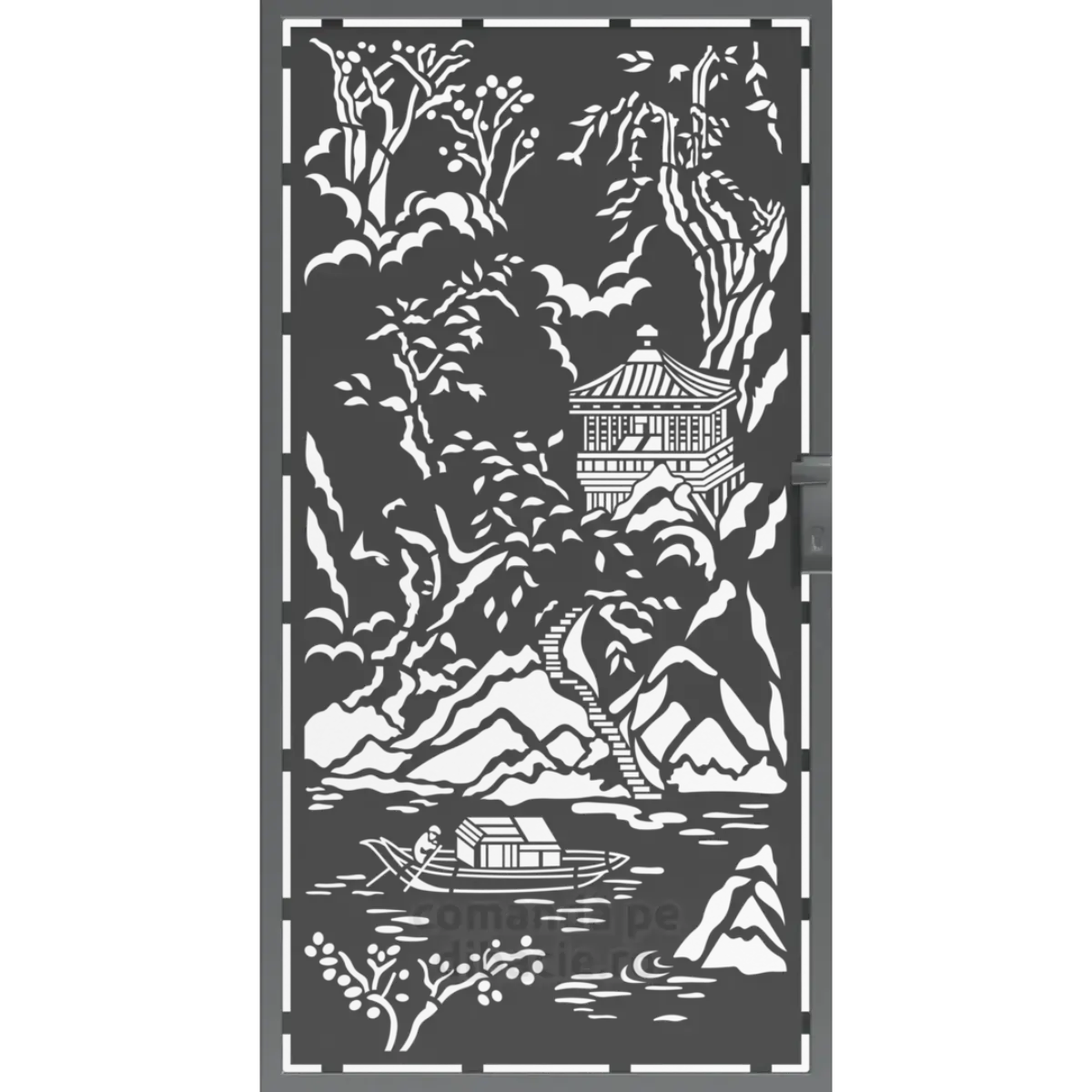 Panou poarta si gard metalic - Fluviul galben